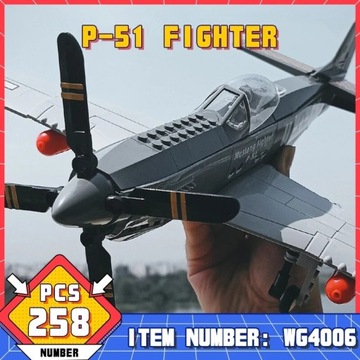 P-51 Mustang model samolotu wojskowego -Hit 
