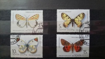 Znaczki CCCP 1986, motyle