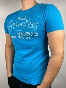 T-shirt SuperDry M niebieski