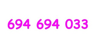 694 694 033 ZŁOTY NUMER w T-Mobile