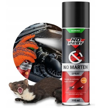 ŚRODEK SPRAY PREPARAT ODSTRASZACZ KUN NO MARTEN