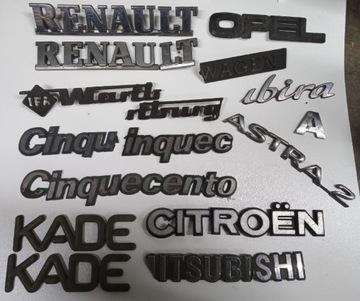 14 sztuk Emblemat logo komplet cinquecentoWartburg