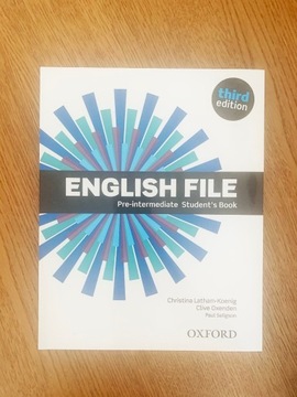 English File Pre-intermediate student's book 3RD