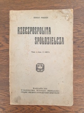 RZECZPOSPOLITA SPÓŁDZIELCZA - ERNEST POISSON 1921R