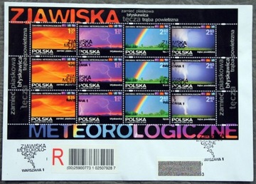 FDC Ark 4205-08 UNIKAT Zjawiska meteorologiczne