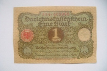 Niemcy Banknot 1 Mark 1920 r. seria 534