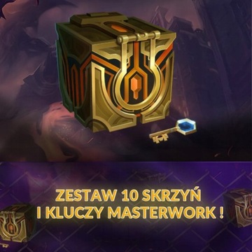 10x Skrzynia I Klucz Masterwork Chest Lol EUW