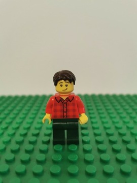Mężczyzna w flanelowej koszuli figurka LEGO twn363