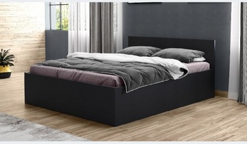 Łóżko pojedyncze kolor czarny