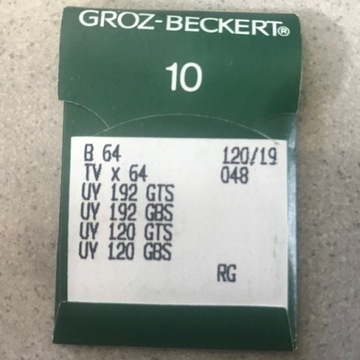 Igły Groz-Beckert B 64 / TVx64 120/19