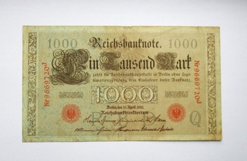 1000 Marek 1910 r. Niemcy