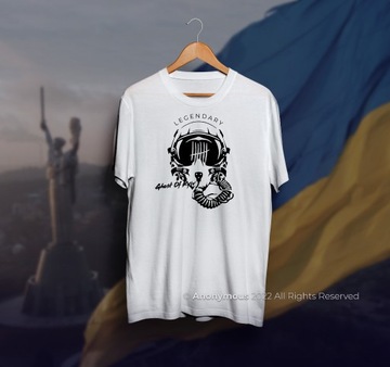 Koszulka - Wojna na Ukrainie. Model GHOST KYIV L
