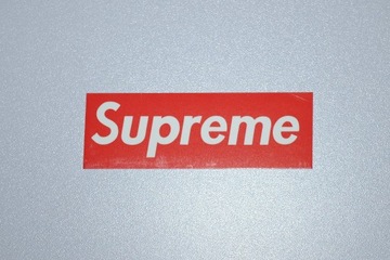 Naklejka Supreme Logo Brand Czerwona 8,5x3cm