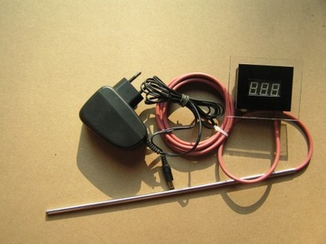 Termometr cyfrowy LED , DS18B20, gilza 30 cm