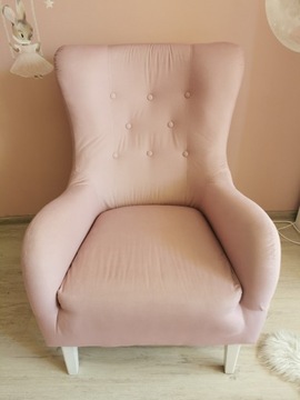 Fotel do karmienia uszak różowy