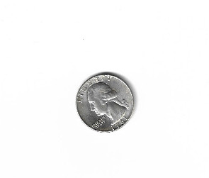 1961 D 25 Centow USA Srebna Moneta