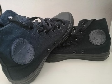 Converse, r 38. J. NOWE. Czarne.