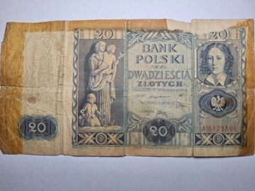 Banknot 20zł 1936