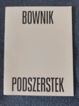Bownik Podszerstek folder wystawy Łódź