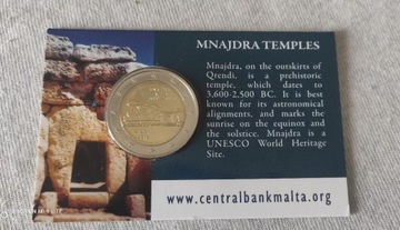 2 euro Malta 2018 MNAJDRA coincard