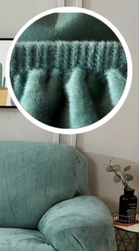 Narzuta na sofę trzyosobową turkus zieleń