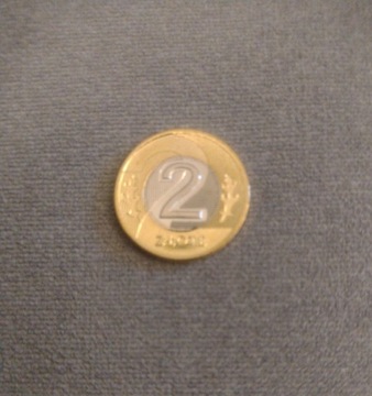 2 zł złote 2005 moneta mennicza z woreczka bank.
