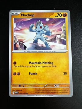 Karta Pokemon Machop 066/151 MEW 151