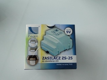 Zasilacz ZS-25, 9V, 20W na szynę TH 35 Pawbol