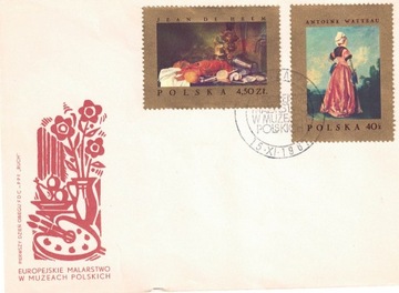 FDC Fi1667 Fi1662 1967r Malarstwo europejskie