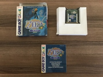 Zelda Oracle of Ages Game Boy Color, EUR, pudełko