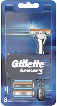 Gillette sensor 3 maszynka + 8 ostrzy