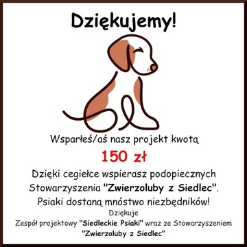 Cegiełka o wartości 150 zł