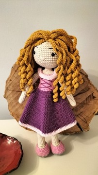 Lalka handmade, amigurumi, na szydełku, lala