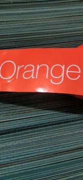 Naklejka Orange kilkadziesiąt metrów 