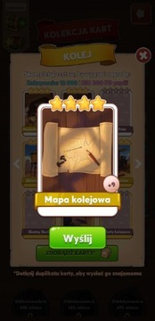 MAPA KOLEJOWA COIN MASTER KARTA