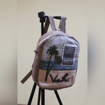 Plecak z rysunkiem plaży
