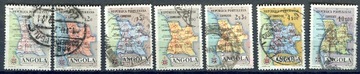 Angola Port. Seria Mapy 1955  Stempl.