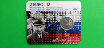 Słowacja 2 euro 2021 Alexander Dubcek