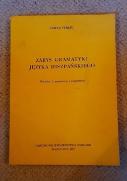 Zarys gramatyki języka hiszpańskiego