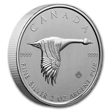 Srebrna Moneta Kanadyjska Gęś 2 uncje 2020