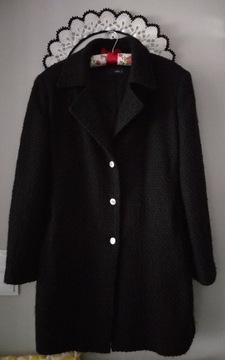 Płaszcz czarny wełniany ciepły Jake*s  r. 42 XL