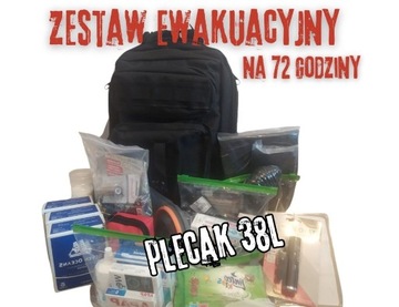 ZESTAW 39w1 PLECAK EWAKUACYJNY Z WYPOSAŻENIEM