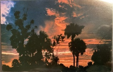 Pocztówka Zachód Słońca Floryda USA 