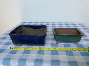 Doniczki Bonsai 2 szt. ceramiczne