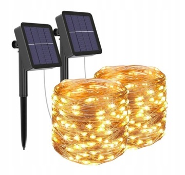 Zewnętrzne Lampki LED Girlanda 120Led Solar