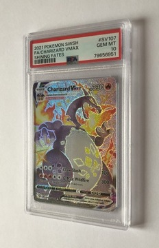 PSA 10 Pokemon Charizard VMAX Shining Fates SV107