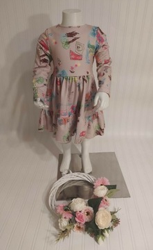 Wiosenna sukienka idealna do przedszkola 104