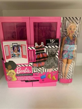 Lalka z szafą na ubrania Barbie Fashionistas