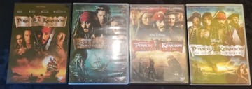 Seria filmów Piraci z Karaibów części 1-4, DVD