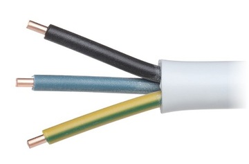 Przewód kabel YDY 3x1,5   okrągły drut 1m   